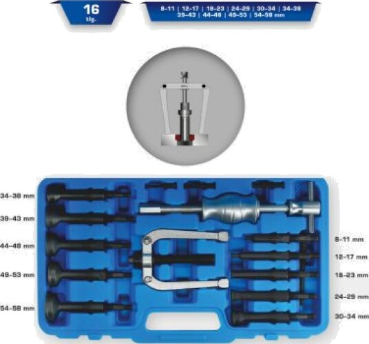 KS TOOLS BT631150 Innvendig uttrekkersett