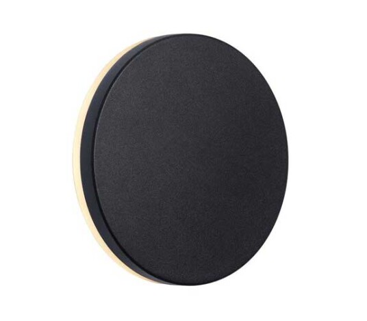Nordlux Artego Round LED Vegglampe Black