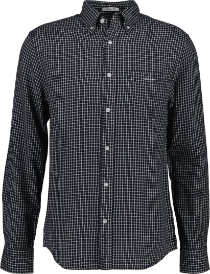 Gant Reg Windblown Flannel Check Shirt   EVENING BLUE   L