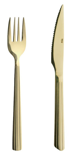 Aida  RAW bestikksett steak 8 deler champagnegull
