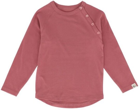 Gullkorn Villvette longsleeve barn Mørk Rosa