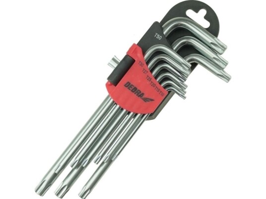 Dedra Lange Torx-nøkler (T10-T50) - 9 stk.