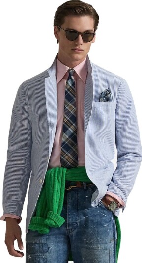 Ralph Lauren Woven blazer/sport coat S blå herre