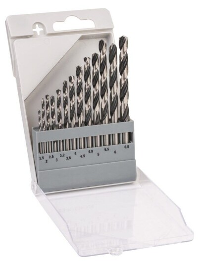 Bosch HSS Spiralbor PointTeQ 13 Deler Metallsett med 1,5-6,5 mm Diameter Bosch HSS Spiralbor PointTeQ 13 Deler Metallsett med 1,5-6,5 mm Diameter