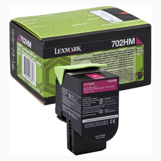 Lexmark 702HM M Toner - 70C2HM0 Original - Magenta 3000 sider Lexmark 702HM M Toner - 70C2HM0 Original - Magenta 3000 sider