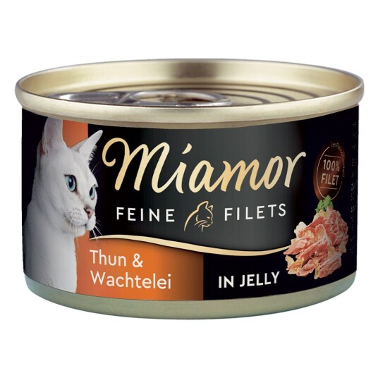 Miamor Fine Fileter 1 X 100 G Tunfisk & Vaktelegg I Gelé