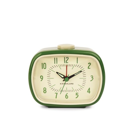 Kikkerland Retro Alarm Clock + Green Kikkerland Retro Alarm Clock + Green