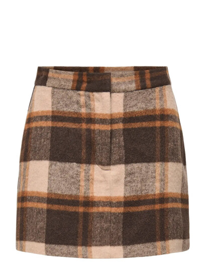 ONLY Onlimmy Life Check Skirt Otw |Brun |XS