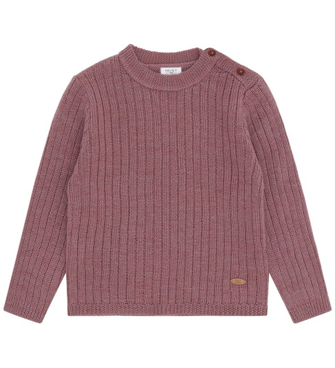 Hust and Claire Genser   Strikk   HCPil Wool Rib   Pale Mauve   Hust and Claire   8 år (128)   Genser   Lilla
