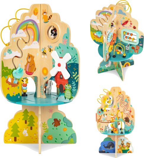Pedagogisk leke for barn tre treet som støtter utvikling ECOTOYS Pedagogisk leke for barn tre treet som støtter utvikling ECOTOYS
