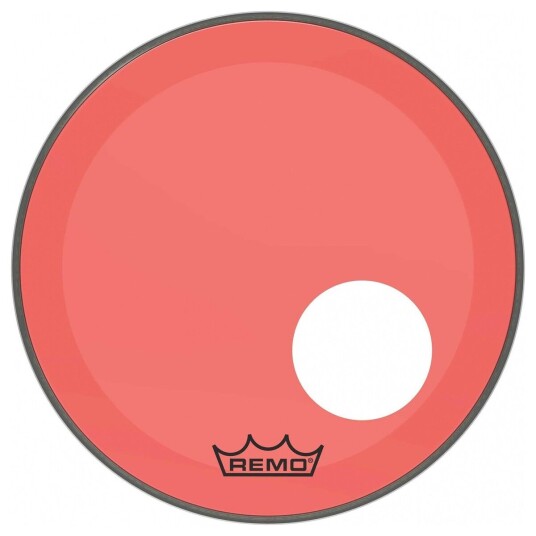 Remo Powerstroke 3 Colortone Rød 20 Ported Bass Drum Head