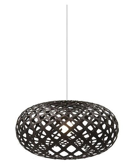 David Trubridge Kina Sort Ø100 Taklampe
