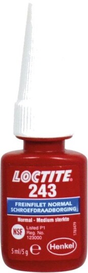 Loctite Skrusikring 243 Medium, 5 ml Blå Loctite Skrusikring 243 Medium, 5 ml Blå