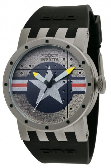 Invicta Herreklokke 11649 DNA Sølvfarget/Gummi Ø46 mm
