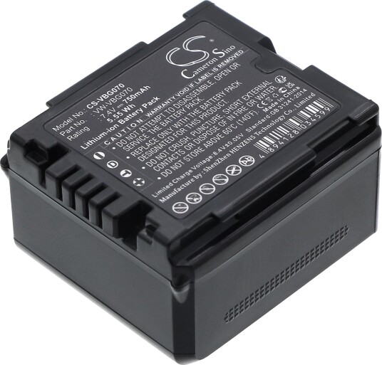 Cameron Sino Batteri til kamera for Panasonic HDC-SD9, HDC-HS9, HDC-SD5 m.fl.