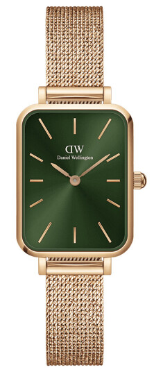 Daniel Wellington DW Klokke Quadro Pressed Melrose Emerald 20x26mm Roségull Daniel Wellington DW Klokke Quadro Pressed Melrose Emerald 20x26mm Roségull