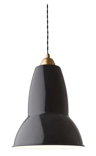 Anglepoise Original 1227™ Messing Maxi Taklampe Jet Black