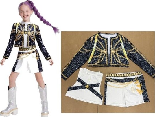 K-Pop Demon Hunters Kostymesett Nr. 7 til Jente 3 Deler