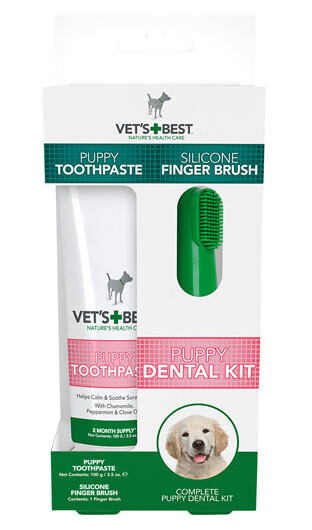 Vets Best Tannpleiesett for Valper - Pels- og Tannhelseprodukter Vets Best Tannpleiesett for Valper - Pels- og Tannhelseprodukter