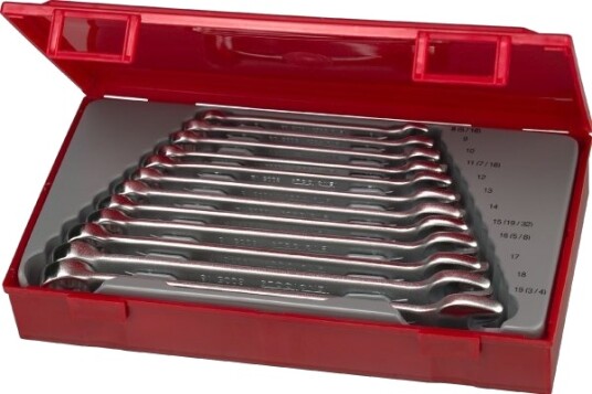 Teng Tools TT1236 Kombinasjonsnøkkelsett 12 deler, Håndverktøy, Stål, 8-19 mm Teng Tools TT1236 Kombinasjonsnøkkelsett 12 deler, Håndverktøy, Stål, 8-19 mm