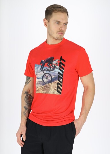 Mount Mtb Logo Tee Orange L Sykkeltrøye Kort Arm
