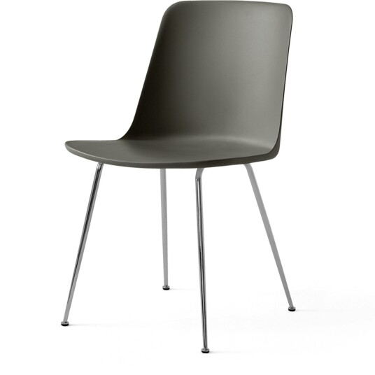 &Tradition Rely Stol HW6 Chrome / Steingrå