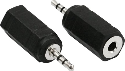 Inline 99308 2.5Mm Jack Male 3.5Mm Sort