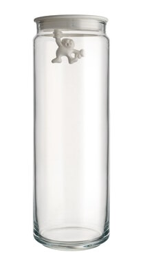 Gianni Glasskrukke med Lokk 200 cl Ø 10,5 x 30,5 cm Hvit Gianni Glasskrukke med Lokk 200 cl Ø 10,5 x 30,5 cm Hvit