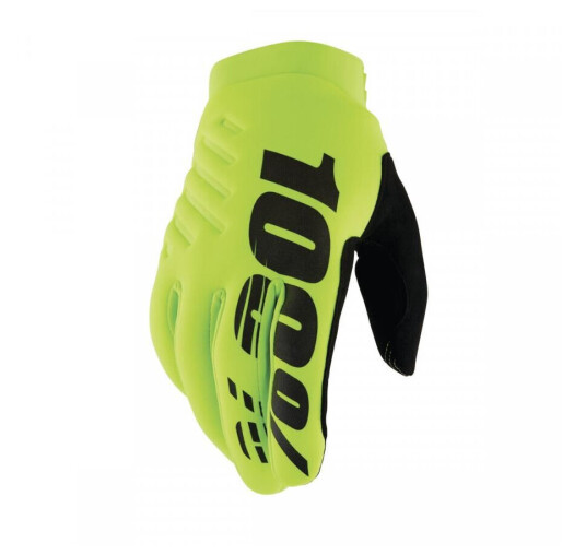 100% Brisker Hansker M Voksen - Neongul