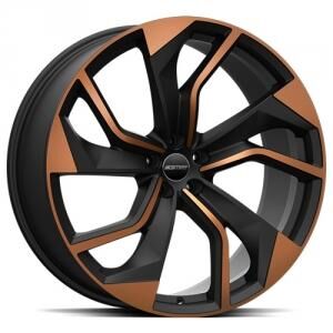 GMP Rebel Satin Black Bronze Diamond 10x21 5/112 ET58 B57.1