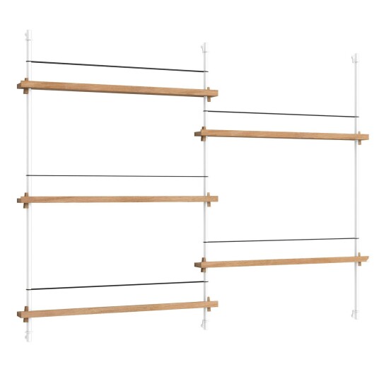 Moebe Magazine Hylle 123x162 cm Oak/Hvit