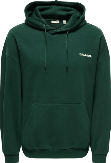 ONLY & SONS Onsceres Milano Ovz Ls Hoodie Sweat Vd Green XL