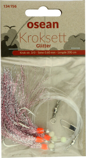 Osean Glitter Kroksett 3 stk 3/0