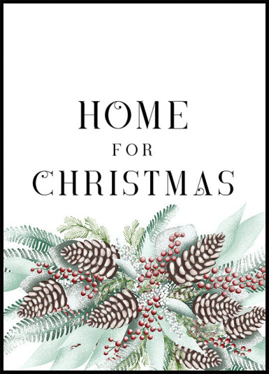 Home for Christmas Plakat Plakat / 40x50cm