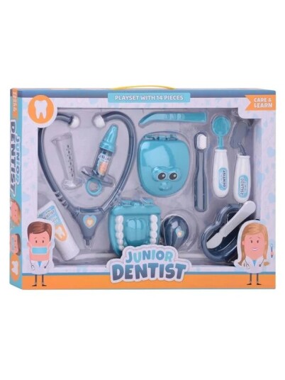 Johntoy Dentist Playset 13 pieces. Johntoy Dentist Playset 13 pieces.