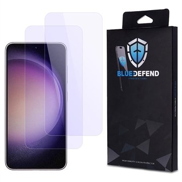 BlueDefend Samsung Galaxy S23 5G Anti Blue Light Skjermbeskyttere Beskyttelsesglass 2 stk. BlueDefend Samsung Galaxy S23 5G Anti Blue Light Skjermbeskyttere Beskyttelsesglass 2 stk.