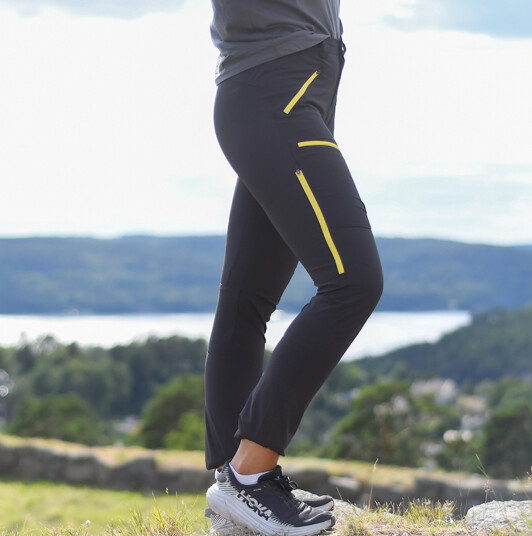 Storronden Turbukse Dame Charcoal Yellow Zip XL