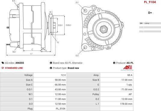 AS PL A9655S Dynamo