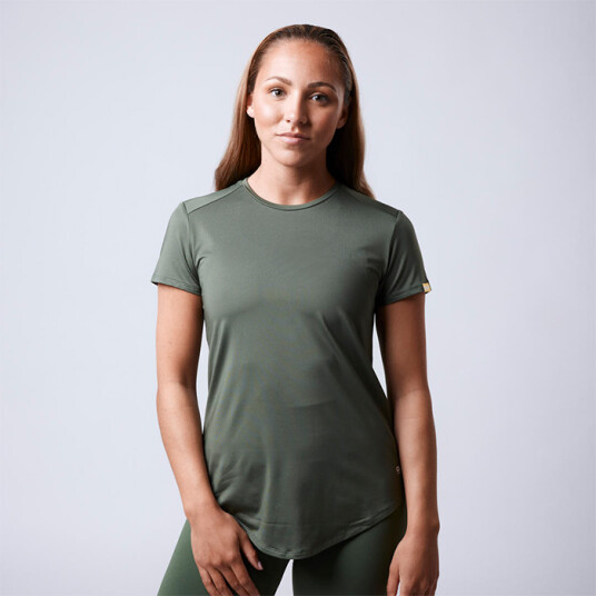 CLN Lucy ws T-shirt, Moss Green Grön Small