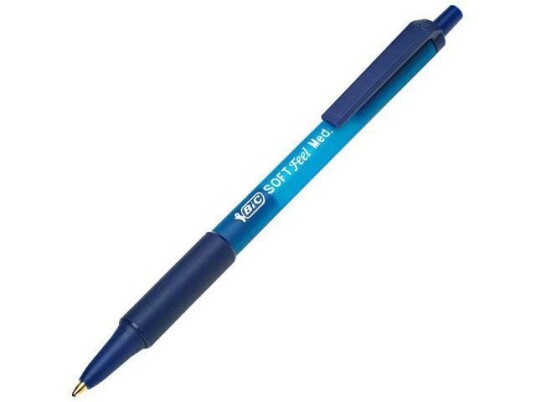 BIC Kulepenn BIC Softfeel Clic Grip M blå