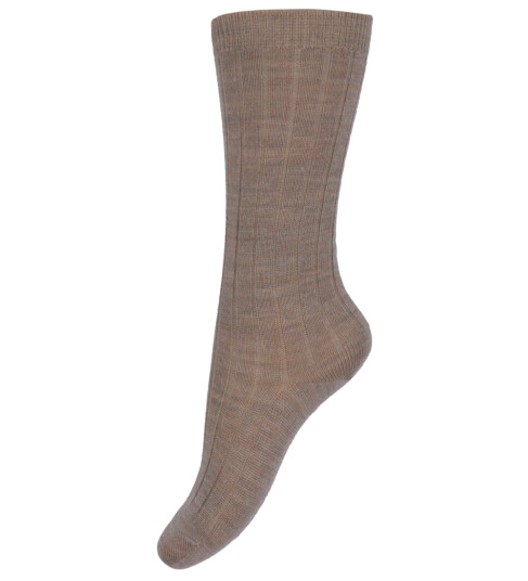 Condor Knestrømper Rib Ull Sand 12 24 md Sokker Beige 80 92