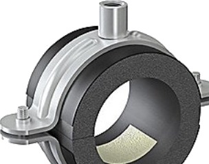 Isoclamp 015X25 Mm   Rørholder Galvanisert Hd Bøyle M8/M10  45 Til +105 Grader