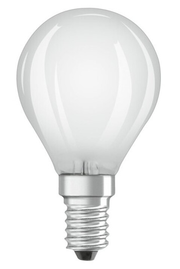 Ledvance Osram Led-Lyspære Form: P45 Mattslipt Finish E14 4 W Ekvivalent 40 Klasse E Varmt Hvitt Lys 2700 K En Pakke 2 Ledvance Osram Led-Lyspære Form: P45 Mattslipt Finish E14 4 W Ekvivalent 40 Klasse E Varmt Hvitt Lys 2700 K En Pakke 2