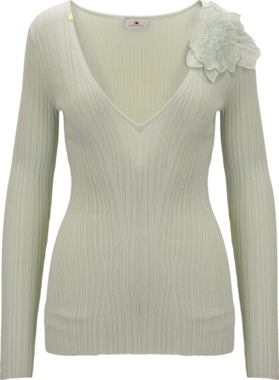 Elisabetta Franchi Dame Strikkevarer Grønn L, Elisabetta Franchi Dame Strikkevarer Grønn L,