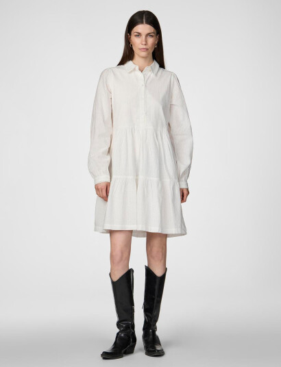 YAS Yastia Ls Dress S. Noos - White - 34 YAS Yastia Ls Dress S. Noos - White - 34