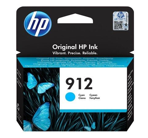 HP 912 / 3YL77AE - Cyan Ink - Blekkpatron Blå