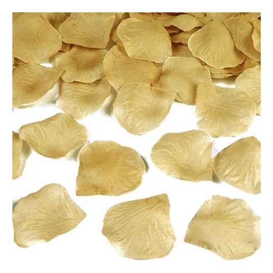 PartyDeco Roseblad Gull - 500-pakning
