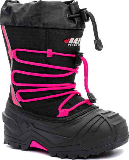 Baffin Kids' Snogoose Sort/rosa US 3 / EU 35 Baffin Kids' Snogoose Sort/rosa US 3 / EU 35