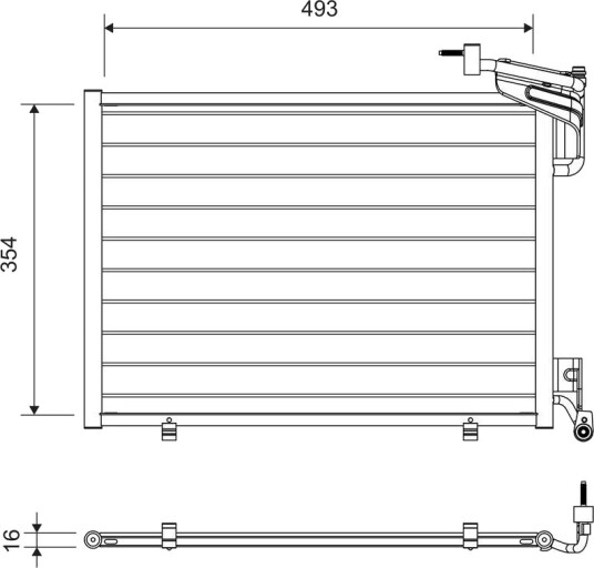 VALEO 822762 Kondensator, klimaanlegg