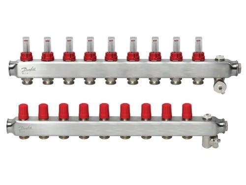 Danfoss Ssm Manifoldsat 9+9 M/flowmetre Og Endestykke Danfoss Ssm Manifoldsat 9+9 M/flowmetre Og Endestykke